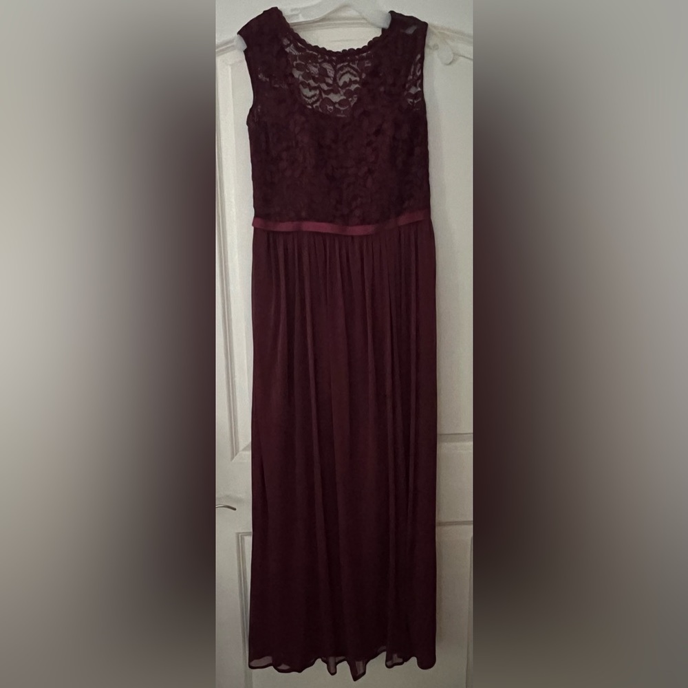 Burgundy Bridesmaid Dress